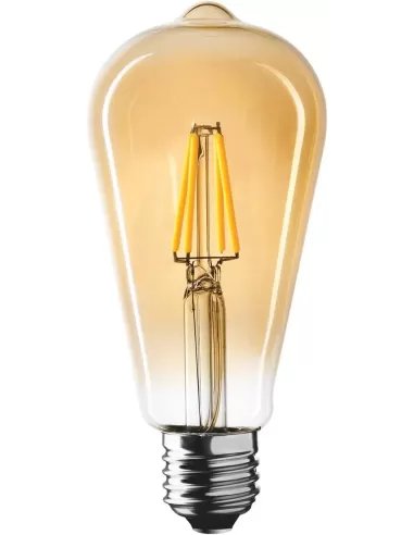 QTECH WIRELED ST64 DECOR E27 6W 2K NDLS 240V